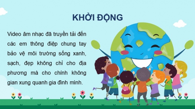 Soạn giáo án điện tử âm nhạc 4 KNTT Tiết 21: Nghe nhạc: Không gian xanh; Ôn bài hát: Hạt mưa kể chuyện