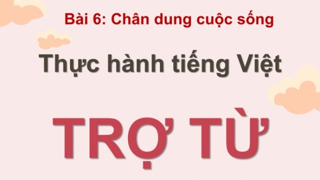 Soạn giáo án điện tử Ngữ văn 8 KNTT Bài 6 TH tiếng Việt: Trợ từ