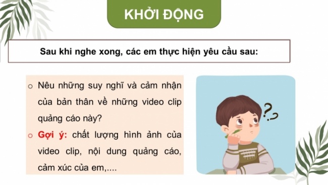 Soạn giáo án điện tử HĐTN 8 KNTT Chủ đề 4 HĐGDTCĐ 1: Người tiêu dùng thông thái (Tiết 1)