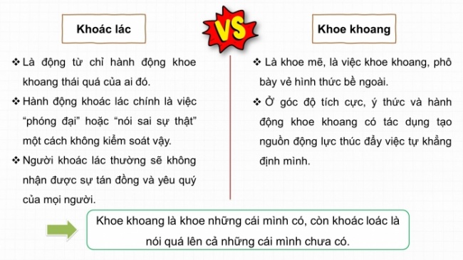 Soạn giáo án điện tử Ngữ văn 8 CTST Bài 4 Đọc 2: Khoe của; Con rắn vuông