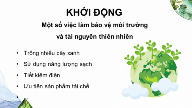 Soạn giáo án điện tử Công dân 8 CTST Bài 5: Bảo vệ môi trường và tài nguyên thiên nhiên