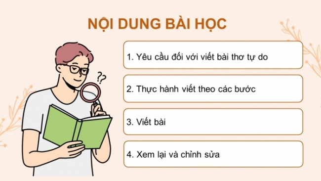 Soạn giáo án điện tử Ngữ văn 8 KNTT Bài 7 Viết: Tập làm một bài thơ tự do