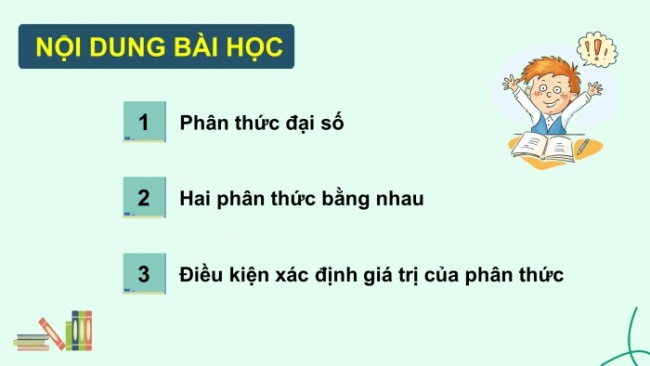 Soạn giáo án điện tử Toán 8 KNTT Bài 21: Phân thức đại số