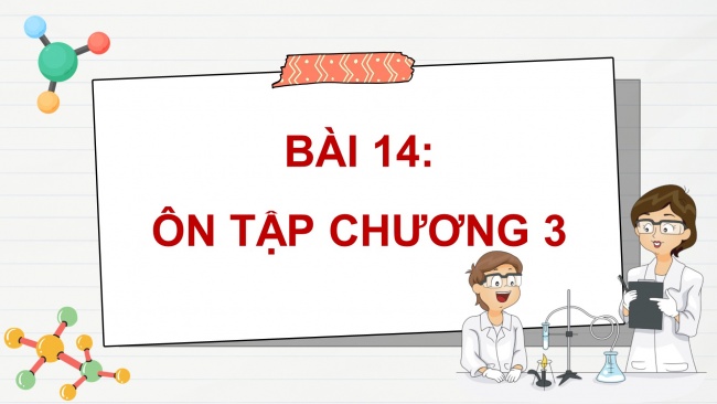 Soạn giáo án điện tử hóa học 11 KNTT Bài14: Ôn tập chương 3