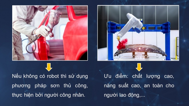 Soạn giáo án điện tử công nghệ cơ khí 11 KNTTBài 12: Dây chuyền sản xuất tự động với sự tham gia của robot