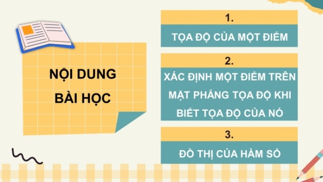 Soạn giáo án điện tử Toán 8 CTST Chương 5 Bài 2: Tọa độ của một điểm và đồ thị của hàm số