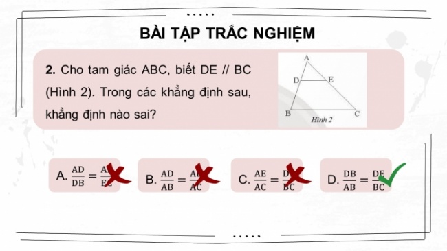 Soạn giáo án điện tử Toán 8 CTST: Bài tập cuối chương 7