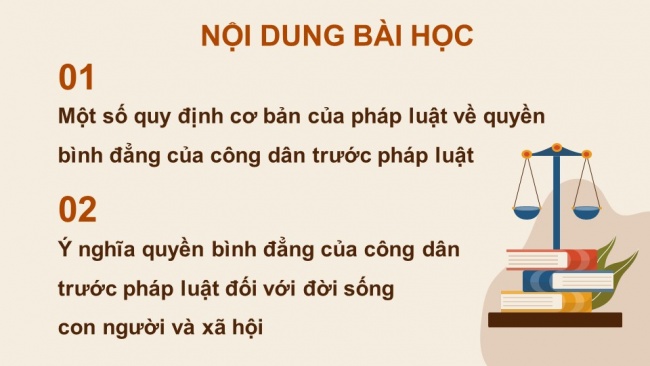 Soạn giáo án điện tử kinh tế pháp luật 11 KNTT Bài 9: Quyền bình đẳng của công dân trước pháp luật