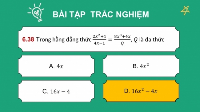 Soạn giáo án điện tử Toán 8 KNTT Bài: Bài tập cuối chương 6