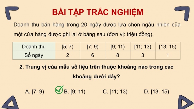 Soạn giáo án điện tử toán 11 CTST Chương 5 Bài tập cuối chương 5