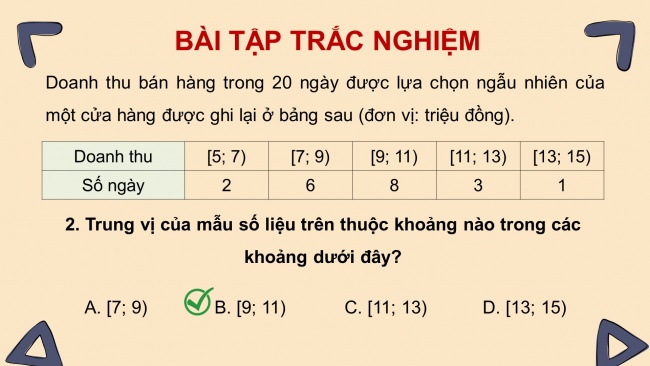 Soạn giáo án điện tử toán 11 CTST Chương 5 Bài tập cuối chương 5