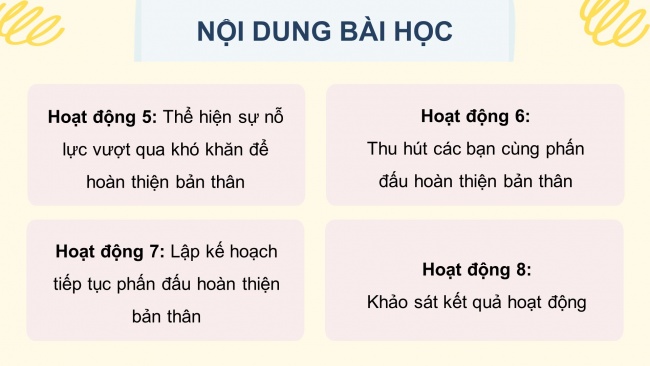 Soạn giáo án điện tử HĐTN 11 CTST bản 1 Chủ đề 1: Phấn đấu hoàn thiện bản thân (P2)