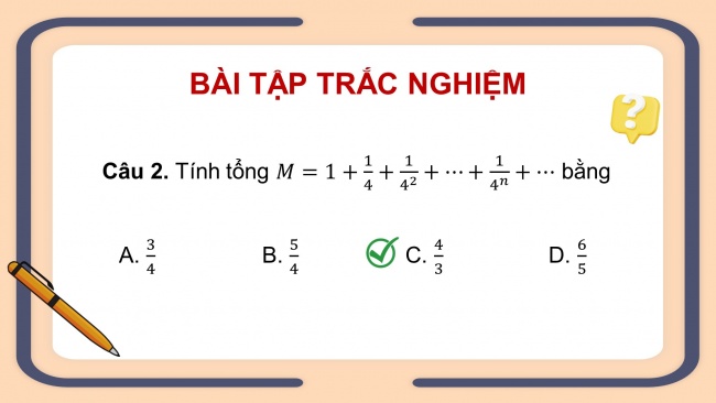 Soạn giáo án điện tử toán 11 Cánh diều  Chương 3 Bài tập cuối chương 3