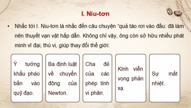 Soạn giáo án điện tử Lịch sử 8 KNTT Bài 13: Sự phát triển của khoa học, kĩ thuật, văn học, nghệ thuật trong các thế kỉ XVIII - XIX