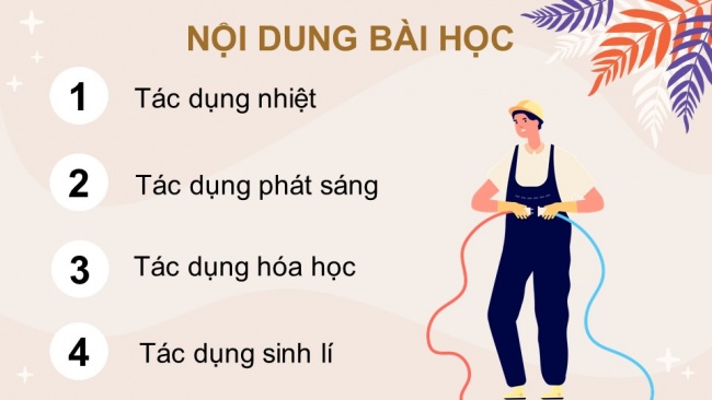 Soạn giáo án điện tử KHTN 8 KNTT Bài 23: Tác dụng của dòng điện