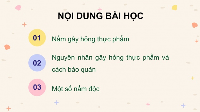 Soạn giáo án điện tử khoa học 4 KNTT Bài 21: Nấm gây hỏng thực phẩm và nấm độc