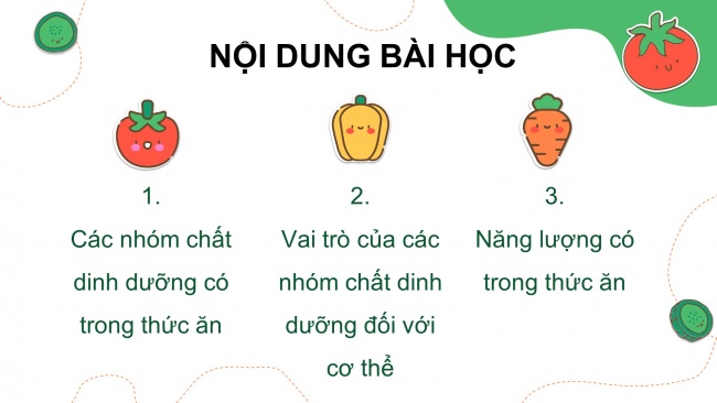 Soạn giáo án điện tử khoa học 4 KNTT Bài 23: Vai trò của chất dinh dưỡng đối với cơ thể