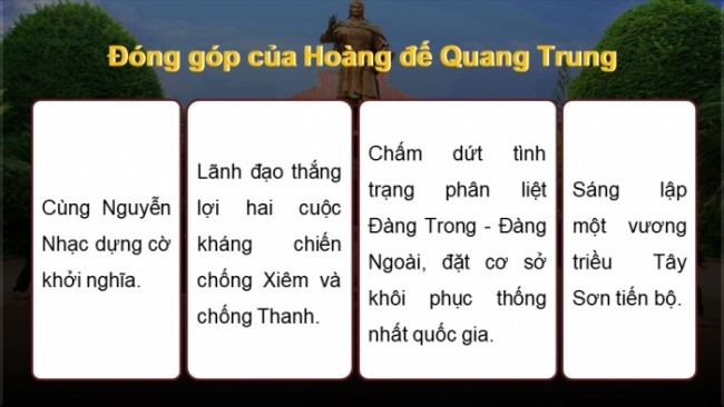 Soạn giáo án điện tử Lịch sử 8 KNTT Bài 8: Phong trào Tây Sơn (P1)