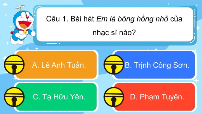 Soạn giáo án điện tử âm nhạc 4 cánh diều Tiết 17: Ôn tập