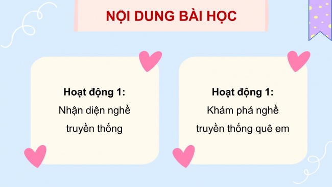 Soạn giáo án điện tử HĐTN 4 cánh diều Tuần 17: Nghề truyền thống quê em - Hoạt động 1, 2