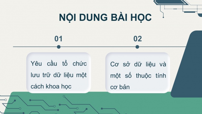 Soạn giáo án điện tử tin học ứng dụng 11 KNTT Bài 11: Cơ sở dữ liệu