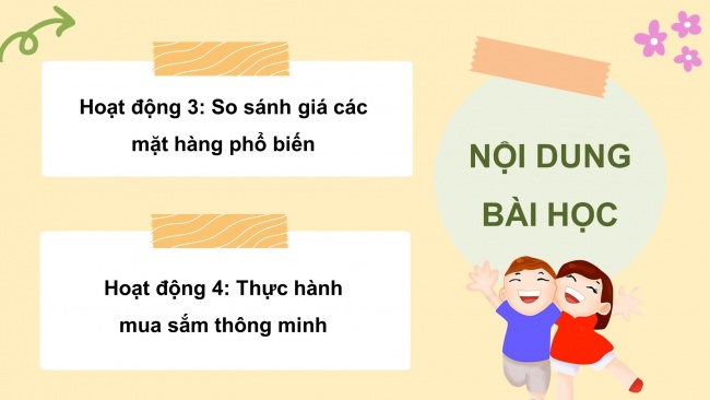 Soạn giáo án điện tử HĐTN 4 cánh diều Tuần 20: Mua sắm thông minh - Hoạt động 3, 4