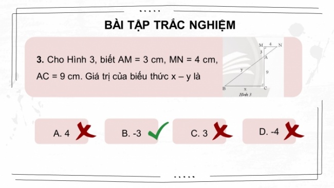 Soạn giáo án điện tử Toán 8 CTST: Bài tập cuối chương 7