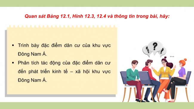 Soạn giáo án điện tử địa lí 11 CTST Bài 12: Tự nhiên, dân cư, xã hội và kinh tế Đông Nam Á (P2)