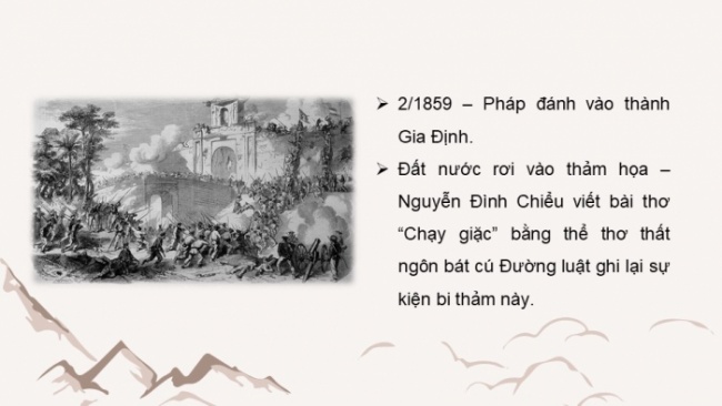 Soạn giáo án điện tử Ngữ văn 8 CTST Bài 6 Đọc 4: Chạy giặc