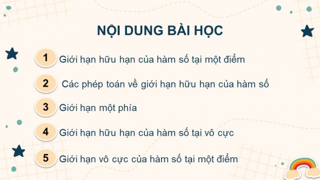 Soạn giáo án điện tử toán 11 CTST Chương 3 Bài 2: Giới hạn của hàm số