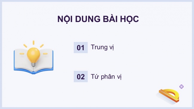 Soạn giáo án điện tử toán 11 CTST Chương 5 Bài 2: Trung vị và tứ phân vị của mẫu số liệu ghép nhóm