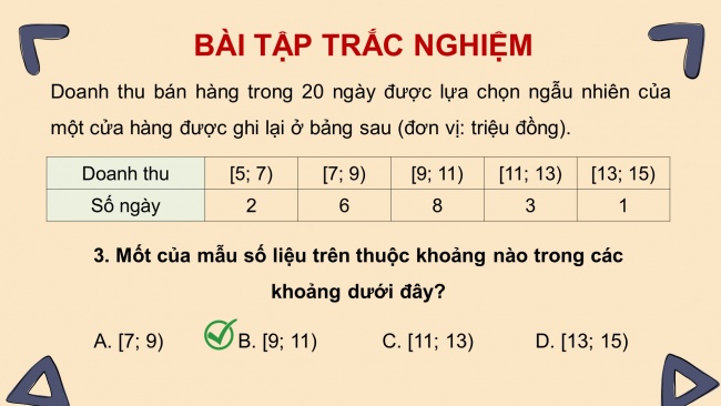 Soạn giáo án điện tử toán 11 CTST Chương 5 Bài tập cuối chương 5