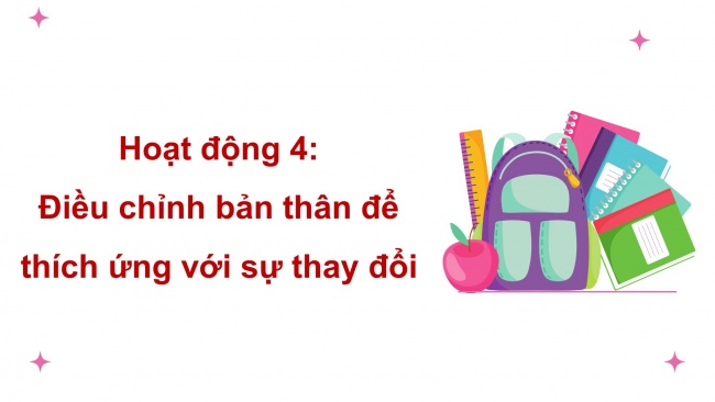 Soạn giáo án điện tử HĐTN 11 CTST bản 1 Chủ đề 2: Tự tin và thích ứng với sự thay đổi (P2)