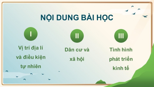 Soạn giáo án điện tử địa lí 11 Cánh diều Bài 14: Vị trí địa lí, điều kiện tự nhiên. dân cư, xã hội và kinh tế khu vực tây nam á