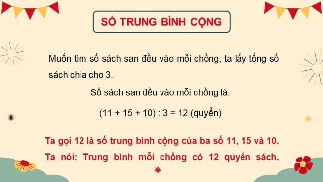 Soạn giáo án điện tử toán 4 cánh diều Bài 28. Tìm số trung bình cộng