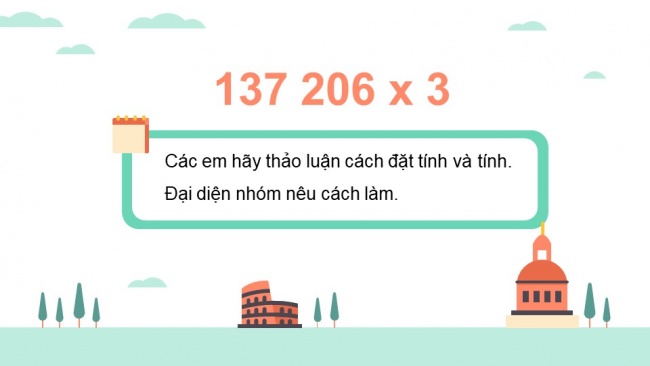 Soạn giáo án điện tử toán 4 cánh diều Bài 31. Nhân với số có một chữ số