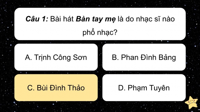 Soạn giáo án điện tử âm nhạc 4 cánh diều Tiết 14: Ôn tập bài hát: Bàn tay mẹ; Lí thuyết âm nhạc: Hình nốt nhạc và dấu lặng