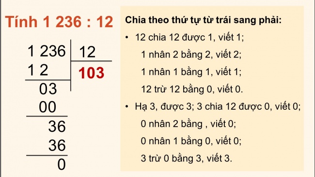 Soạn giáo án điện tử toán 4 cánh diều Bài 44. Thương có chữ số 0