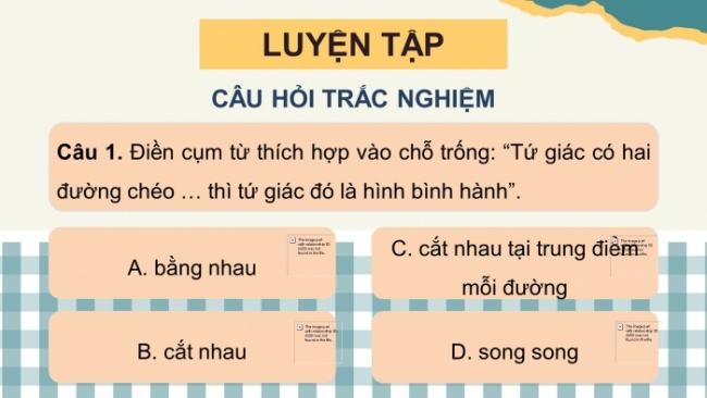 Soạn giáo án điện tử Toán 8 KNTT Bài: Luyện tập chung (tr.62)