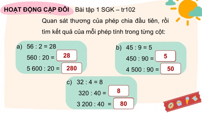 Soạn giáo án điện tử toán 4 cánh diều Bài 46. Luyện tập chung