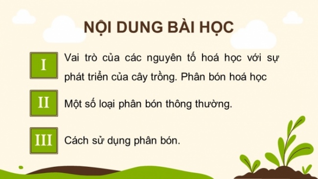 Soạn giáo án điện tử KHTN 8 KNTT Bài 12: Phân bón hoá học