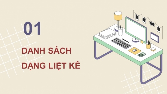 Soạn giáo án điện tử Tin học 8 KNTT Bài 8a: Làm việc với danh sách dạng liệt kê và hình ảnh trong văn bản