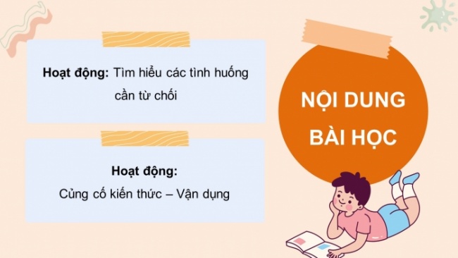 Soạn giáo án điện tử HĐTN 8 KNTT Chủ đề 3 HĐGDTCĐ 2: Kĩ năng từ chối (Tiết 1)