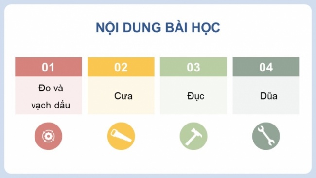 Soạn giáo án điện tử Công nghệ 8 CTST Bài 5: Gia công cơ khí