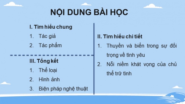 Soạn giáo án điện tử ngữ văn 11 KNTT Bài 4: Thuyền và biển