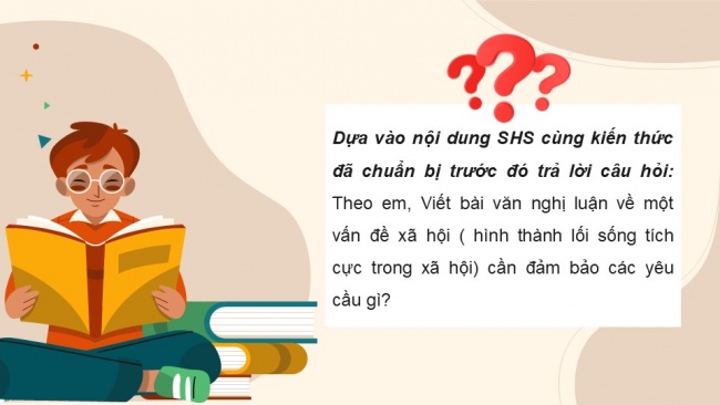 Soạn giáo án điện tử ngữ văn 11 KNTT Bài 4 Viết: Bài văn nghị luận về một vấn đề xã hội