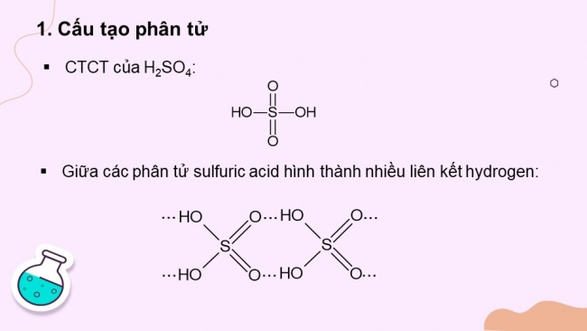 Soạn giáo án điện tử hóa học 11 KNTT Bài 8: Sulfuric acid và muối sulfate (Phần 1)