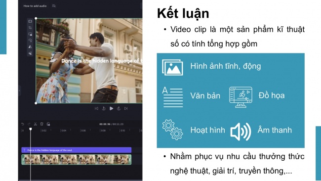 Soạn giáo án điện tử mĩ thuật 11 KNTT Bài 1:Khái quát về video clip