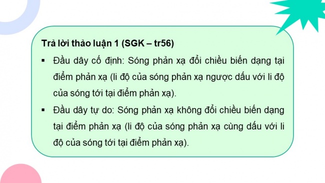 Soạn giáo án điện tử vật lí 11 CTST Bài 9: Sóng dừng