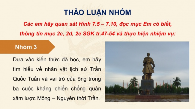 Soạn giáo án điện tử lịch sử 11 CTST Bài 7: Chiến tranh bảo vệ Tổ quốc trong lịch sử Việt Nam (trước năm 1945) (P2)